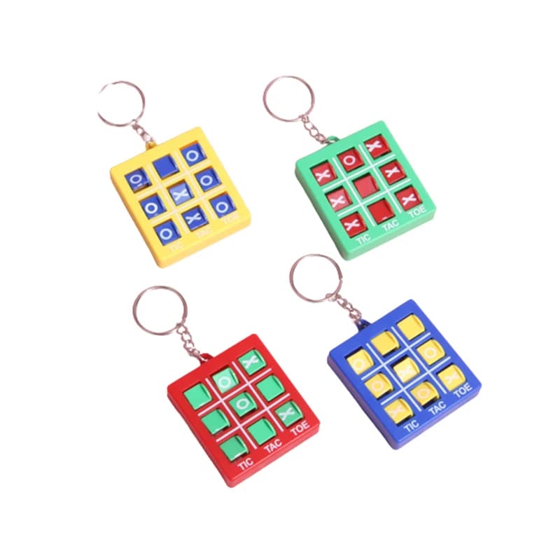 Mini interesse scacchiera gioco del cervello Tic Tac Toe Toys portachiavi per bambini bomboniere per feste di compleanno Pinata Fillers Goodie Bag