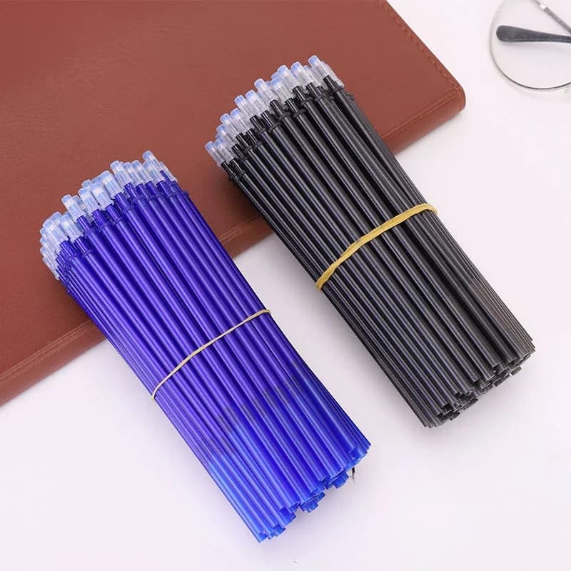 20 pezzi di ricarica penna Gel cancellabile 0.5mm nero/blu/rosso/verde/viola/arancione inchiostro magico penne cancellabili ricariche materiale scolastico per la scrittura