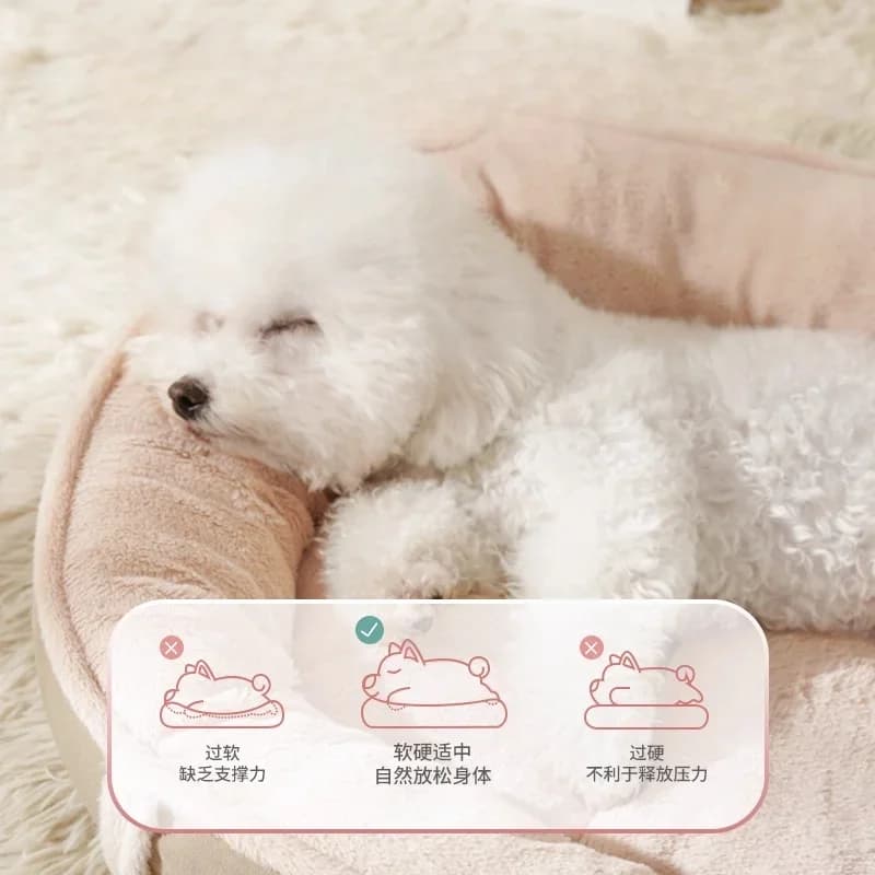Convertible Cat Sofa Bed Reversible Cushion Foldable Pet Lounger Washable Cover Cozy Cave arenero gatos autolimpiables Cats Dogs