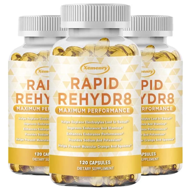 Capsule di Elettroliti - con Vitamine, Potassio, Potente Idratazione, Supporto Muscolare ed Energetico, Allevia la Fatica, Integratore Alimentare