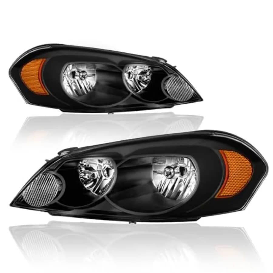 20062013 Gruppo fari Chevy Impala per 20142016 Impala Limited 20062007 Monte Carlo Sostituzioni faro con Hou nero
