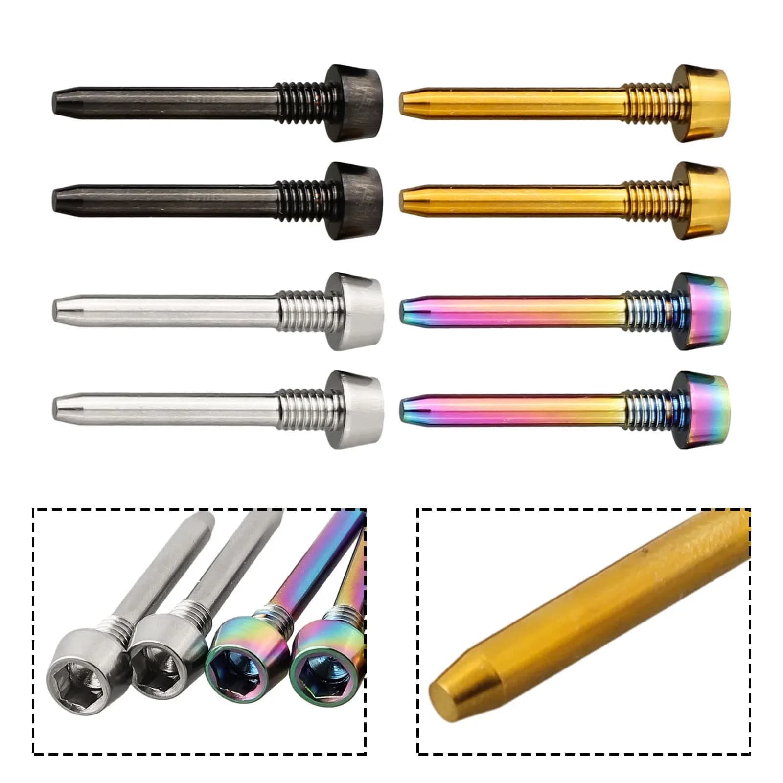 2x Bike Brake Pad Retaining Pin M4x26mm Bicycle -Titanium Alloy Disc Brake Caliper Bolt Pin -Plug For Magura MT2/4/5/6/8