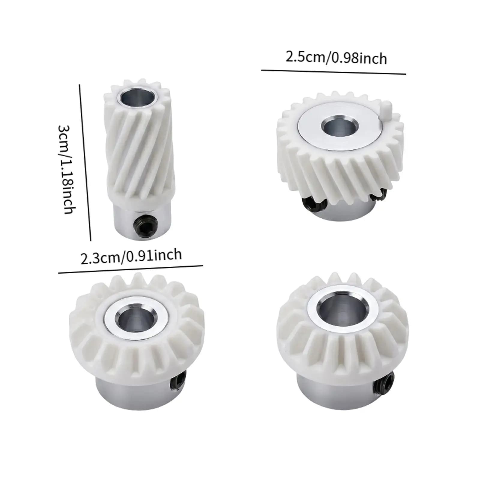 4 Pieces Sewing Machine Drive Gear 174488 Easy Installation Compatible Attachment Replace Sturdy Hook Drive Gear White