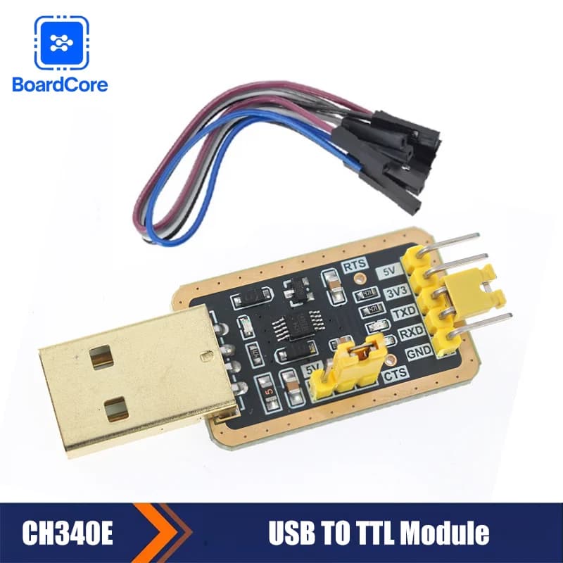 CH340E serial port modules USB to TTL Module UART CH340 3.3V 5V Nine brush plate for DIY kit Arduino