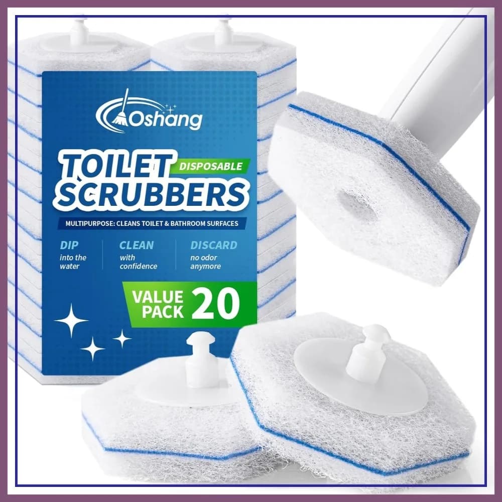 Compatibile con Clorox Toilet Wand – Ricariche monouso per spazzole WC (20 pezzi), Asta non inclusa