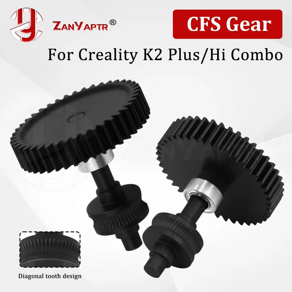 For Creality K2 Plus Combo/Hi Combo Upgraded Gear FS Five Way Motor Wheel Wear Resistant Nano Coating 3D Tempered Steel