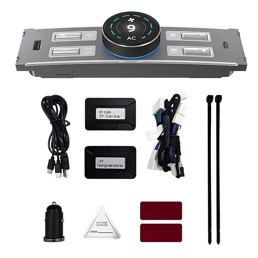 Docking station con manopola multifunzionale con porta USB Type-C Display LCD da 1,46 pollici Docking station intelligente per Tesla 2023 Modello 3