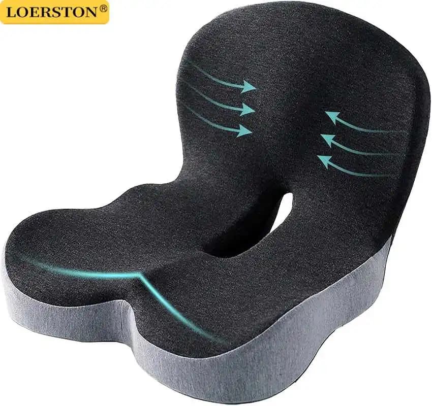 Cuscino in memory foam Accessori interni Cuscino Seggiolino auto Cuscino in vita Supporto lombare Cuscino da ufficio Cuscino per sedia
