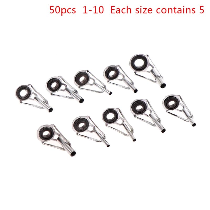80 pieces/box size 1-10 # Ring repair kit Fishing rod guide, Fai-da-Te set for Guide rings, Fishing accessories