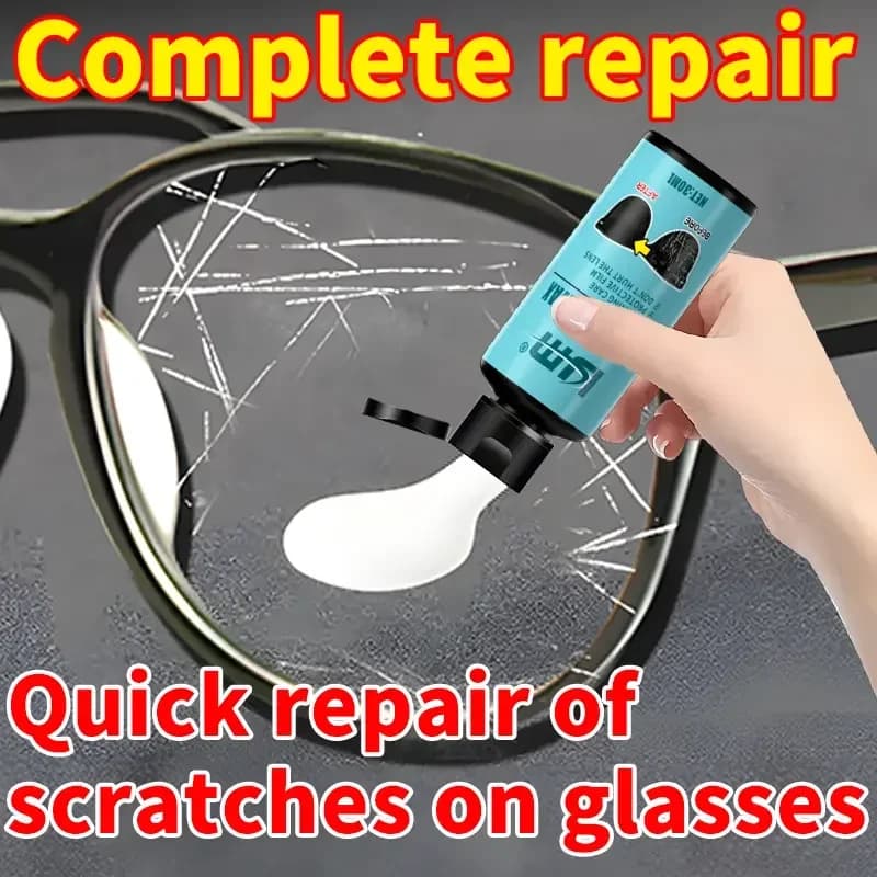 Kit di riparazione graffi per occhiali e lenti: soluzione lucidante professionale per specchietti, occhiali e obiettivi per fotocamera