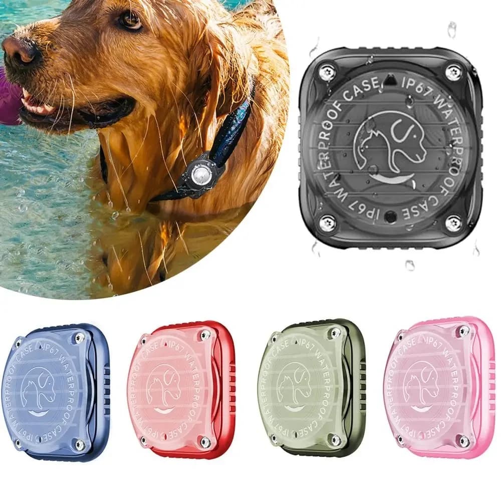 Custodia per Apple Air Tag Supporto per collare per cani anti-smarrimento Custodia leggera portatile per localizzatore di animali domestici per accessorio guscio protettivo AirTag