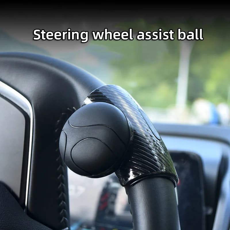 360 Steering Wheel Knob Ball Auto Spinner Knob Car Steeringbooster Silicone Power Steering Handle Ball Booster Strengthener