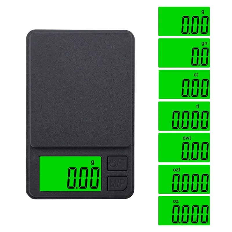 200g/500g 0.01g Mini bilancia tascabile digitale ad alta precisione, bilancia elettronica portatile con retroilluminazione LCD