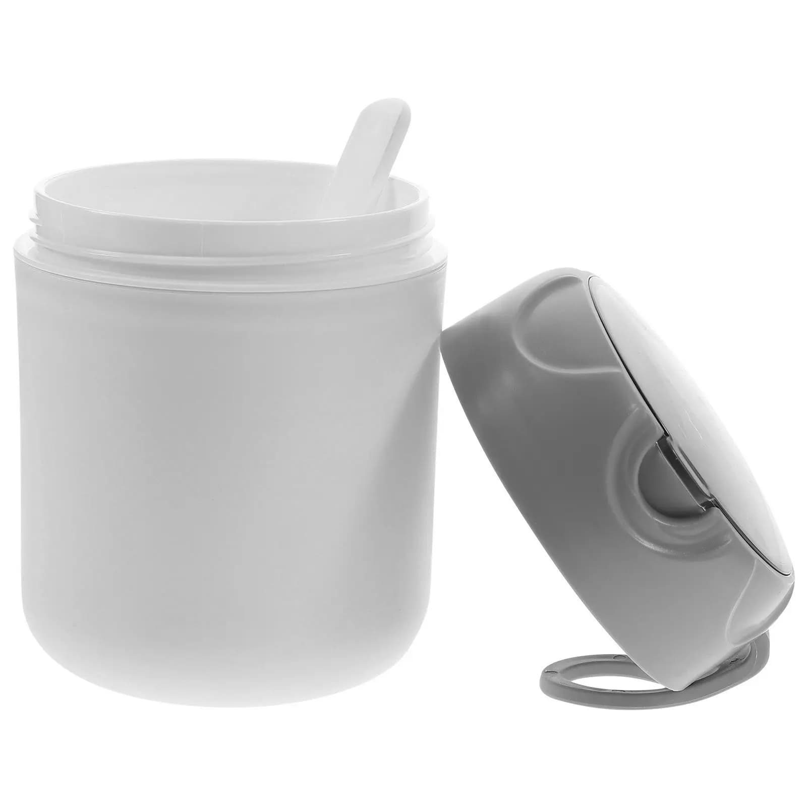 1Set Portable Breakfast Cup Anti-Leak Multifunction Large Mouth Food Container 500Ml Travel Soup Storage Cereal Carrying Carrier