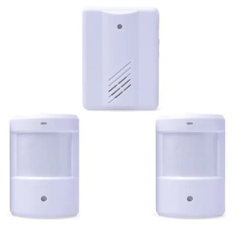 2V1 Allarme wireless Ospite Campanello di benvenuto Campanello per porta Sensore di movimento PIR per ingresso negozio Protezione di sicurezza aziendale Campanello di allarme