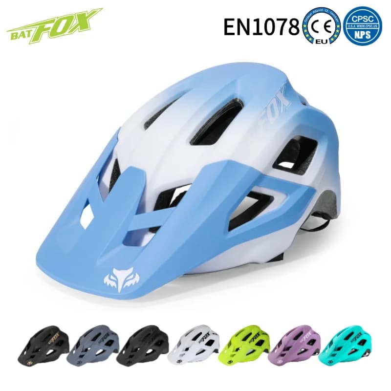 BATFOX Bicycle Helmet Adjustable Head Circumference Certificate from CE/EN1078 Women's Bicycle Helmets Road MTB Sports Equipment Cycling