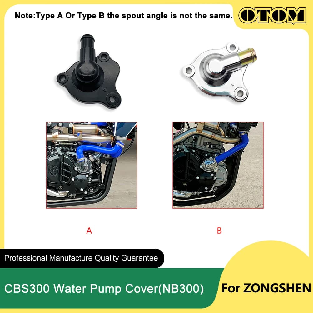 Coperchio Pompa Acqua Moto OTOM ZS174MN-3 ZS174MN-5, Ricambio Motore 300cc per Accessori ZONGSHEN NB300 CBS300 Dirt Bike Motocross