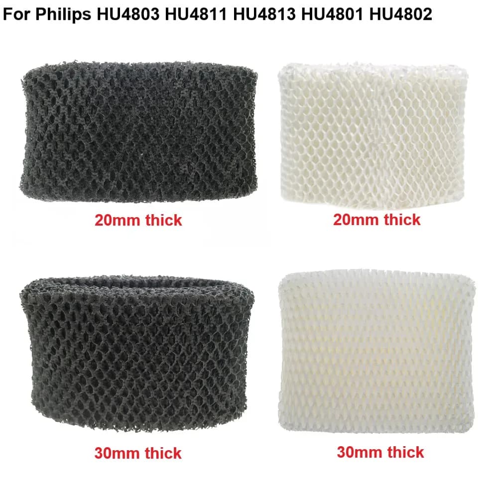 I filtri umidificatore d'aria neri/bianchi assorbono batteri e incrostazioni per umidificatore d'aria Philips HU4801 HU4802 HU4803 HU4811 HU4813