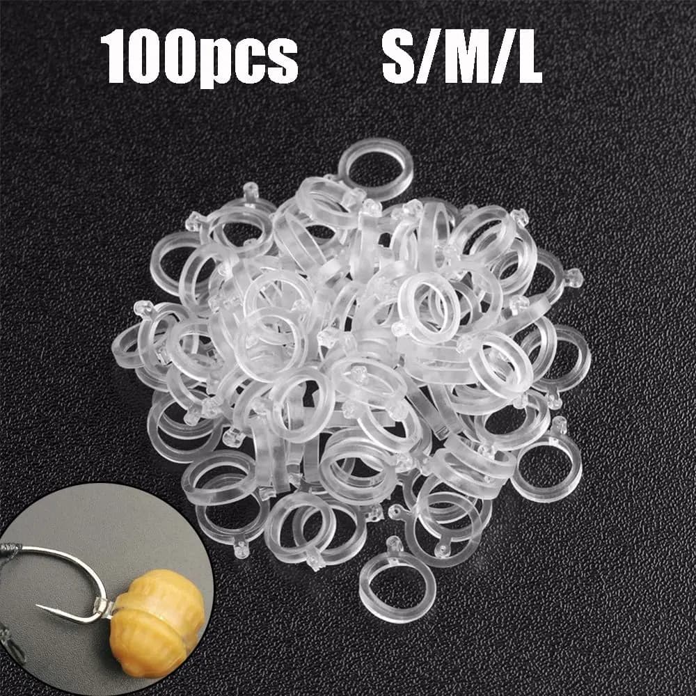 Baitbands Per attrezzatura da pesca grossolana alla carpa 100X Fasce per esche a pellet bianche