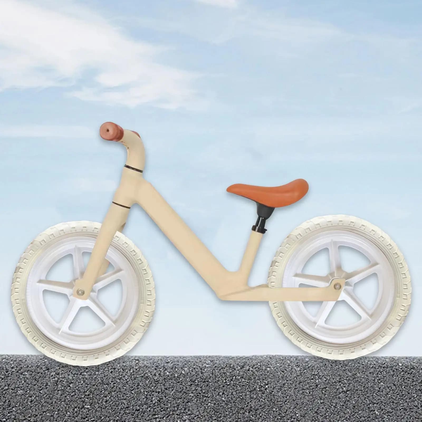Ruote di ricambio in nylon con pneumatici solidi airless per biciclette pieghevoli da interno ed esterno, in PP/PE, facili da installare, per biciclette per bambini