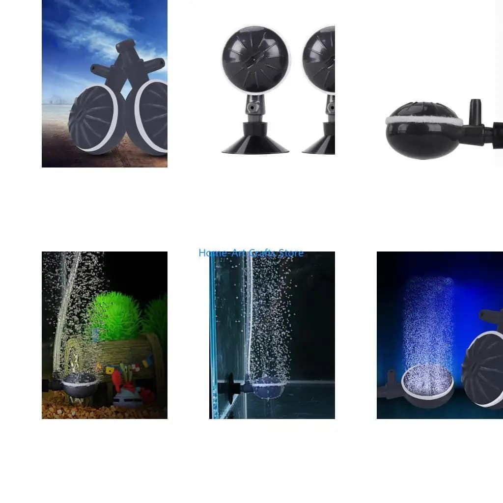 Y3NA Air Stone Disc Bubble Diffuser for Nano Bubbler Disk with Suction Cup for Aquari