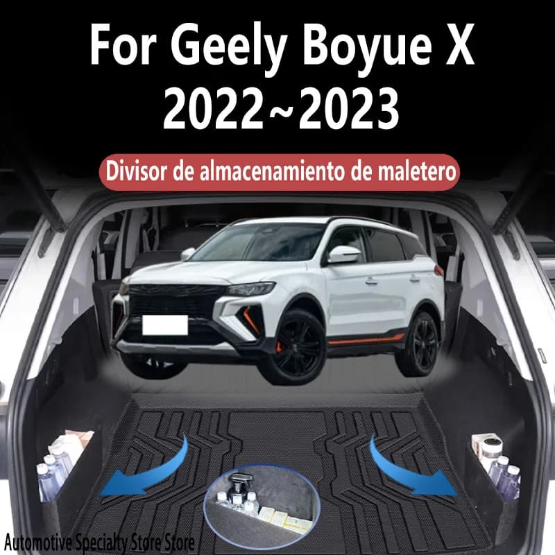 For Geely Boyue X 2022~2023 2022 23 Multifunction Trunk Storage Partition Storage Auto Interior Parts Organizer Car Accessories
