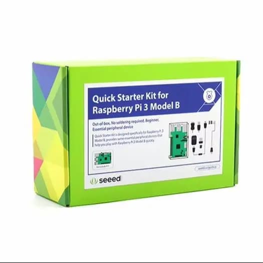 Kit di avvio rapido per Raspberry Pi 3 Modello B – Scheda SD da 16 GB con NOOBS preinstallato, custodia nera, prototipazione rapida, accesso completo