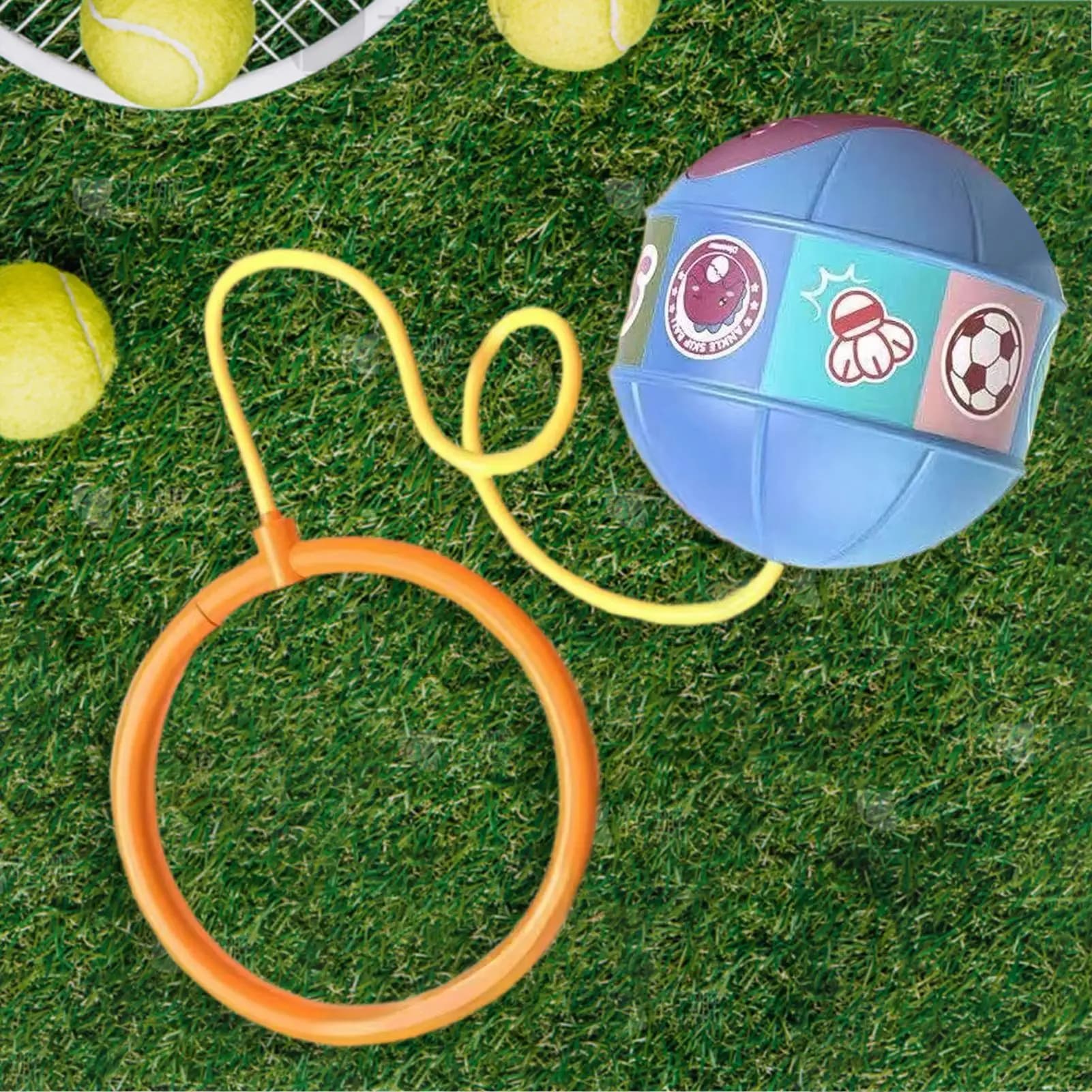 Ankle Jumping Ball LED Toy Light-up Ankle Jumping Ball Outdoor Interactive Games Fitness for Kids Adult School