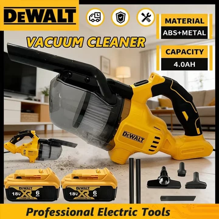 Aspirapolvere portatile a secco DEWALT DCV501, utensili elettrici domestici, pulitore per pavimenti portatile senza spazzole montabile su veicoli, per casa, auto e animali domestici