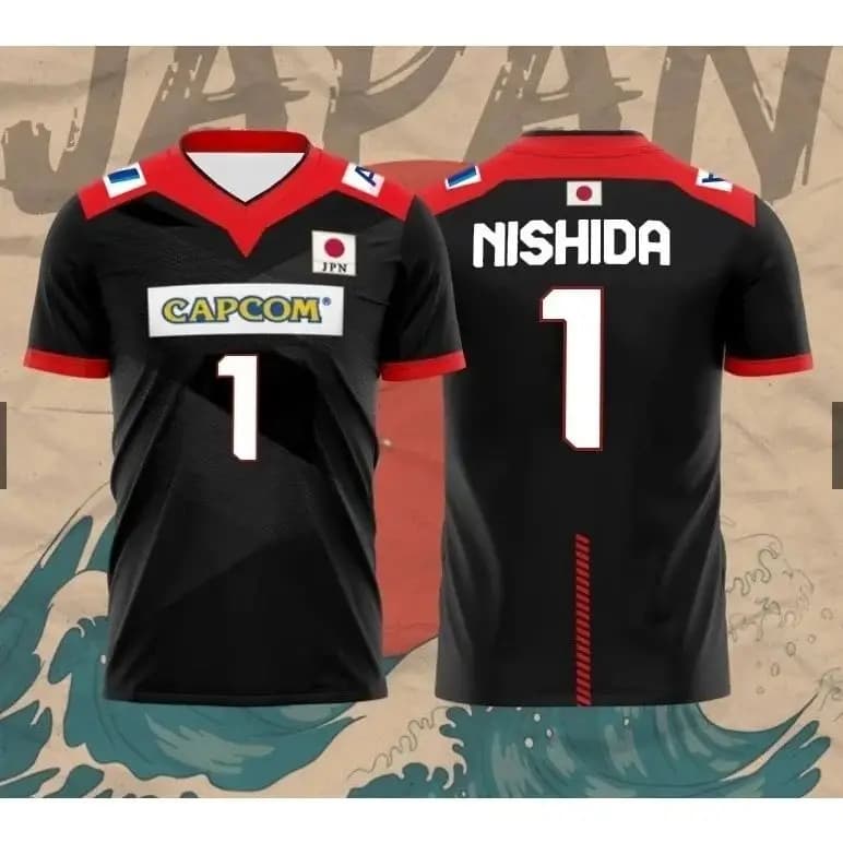 Japan National Volleyball Team Yuji Nishida No.1 Jersey Men Women Breathable Quick Dry Sports T-Shirt 3D Printed Training Suits