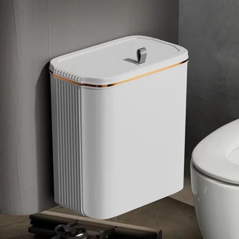 Pattumiera da cucina pattumiera sospesa a parete con coperchio bidone della spazzatura bagno riciclaggio cestino della spazzatura per armadio sotto il lavandino