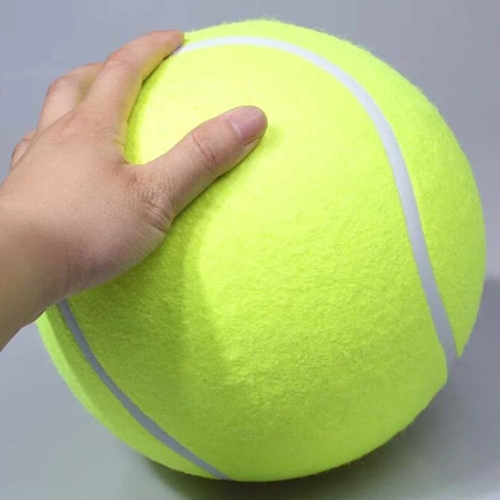 Pallina da Tennis Gigante per Cani da 9,5 Pollici, Giocattolo Gonfiabile Grande per Animali Domestici, Giocattolo da Masticare per Cani, Pallina da Tennis Gigante per Addestramento Cani