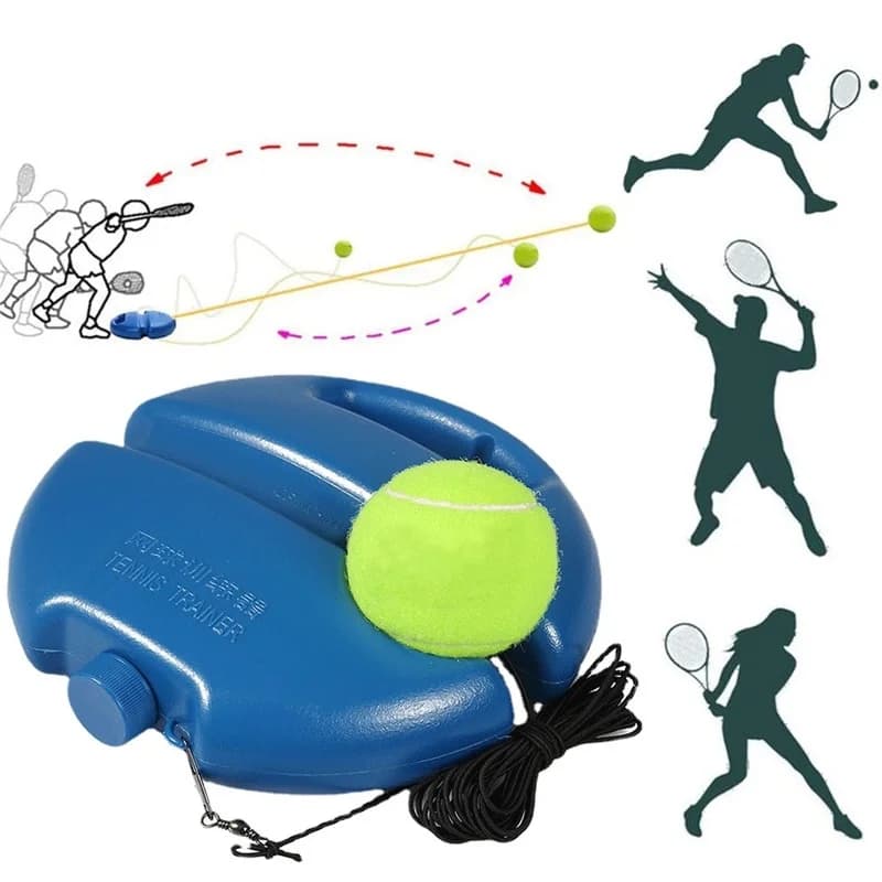 Pallina di rimbalzo per allenatore di Tennis con battiscopa a corda strumento di allenamento per smorzamento del Tennis per studio automatico attrezzatura per esercizi