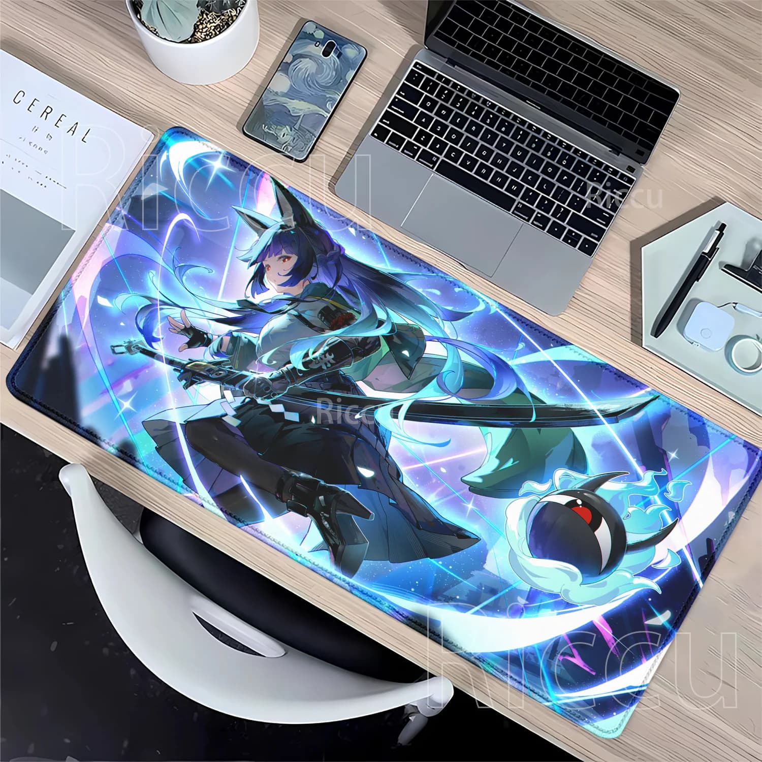 ZZZ Hoshimi Miyabi Zenless Zone Zero Mouse Pad Gaming Computer Keyboard HD Printing Anime Girl Mousepad PC Office XXL Desk Mat