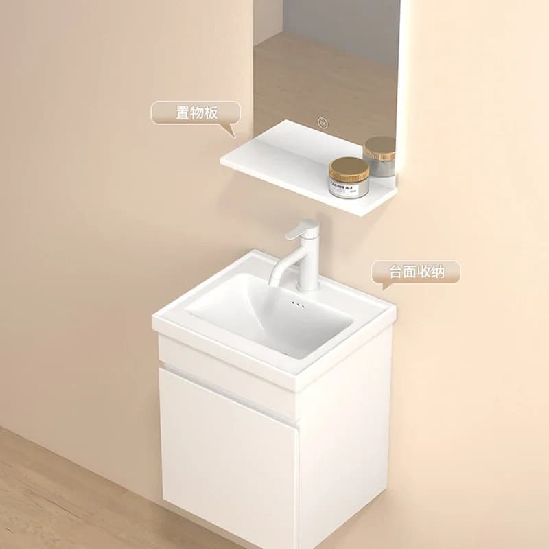 Mobili da Bagno Moderni con Specchio Intelligente, Lavabo in Ceramica, Mobile da Bagno Estetico e di Tendenza