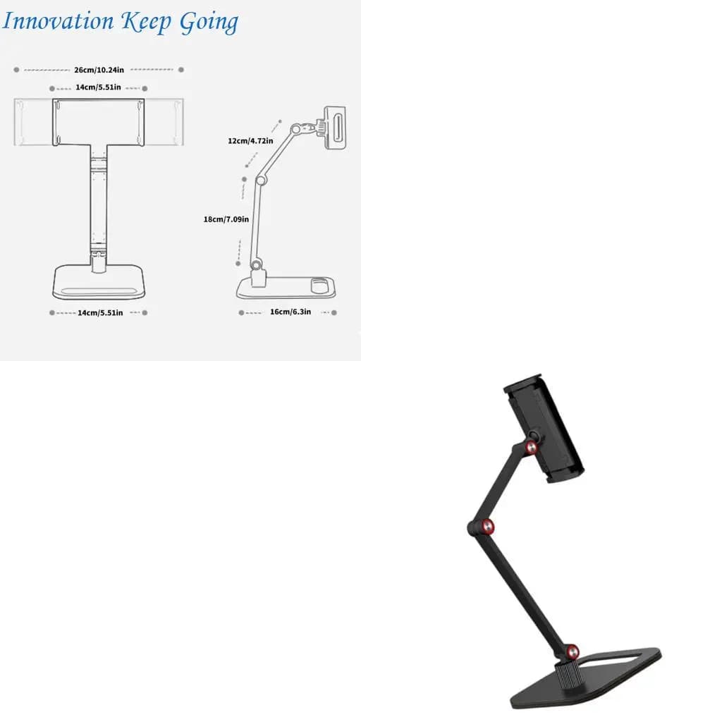 E65C Lightweight Clamp Stand Comfortable Height Adjustable Monitor Stand Standing