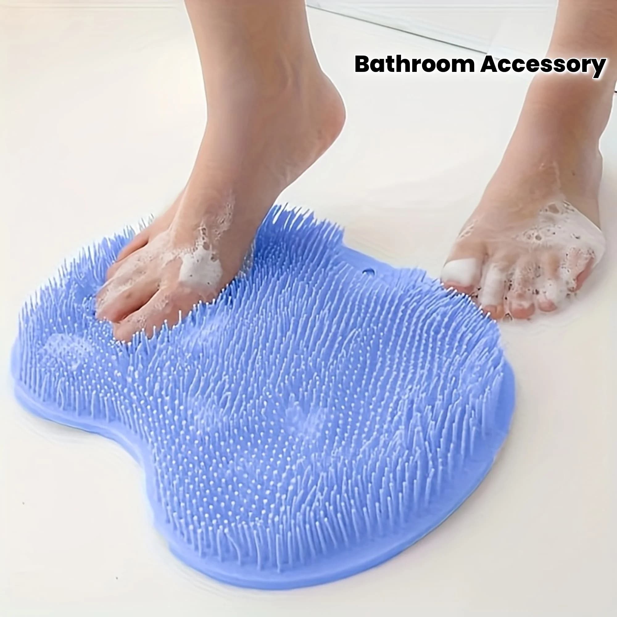 Tappetino Esfoliante Antiscivolo per Doccia, Massaggiatore per Piedi, Pulitore e Scrubber per Bagno