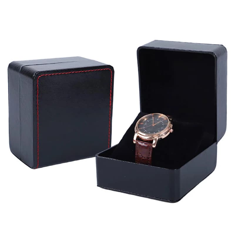 【Watch Storage Box PU Single Watch Display Case Wristwatch Watch Holder Travel Jewelry Watch Organizer For Men Gift】