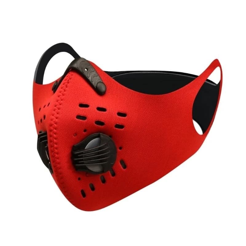 Maschera da ciclismo con filtro Maschera antipolvere carbone attivo Copri bocca da equitazione