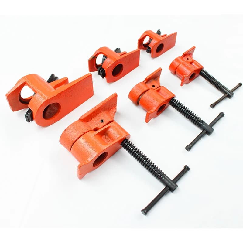 Morsetto per tubo con morsetto per legno Morsetto per legno incollato da 1/2 pollice Strumento per carpentiere pesante per tubi in ghisa 1 pz