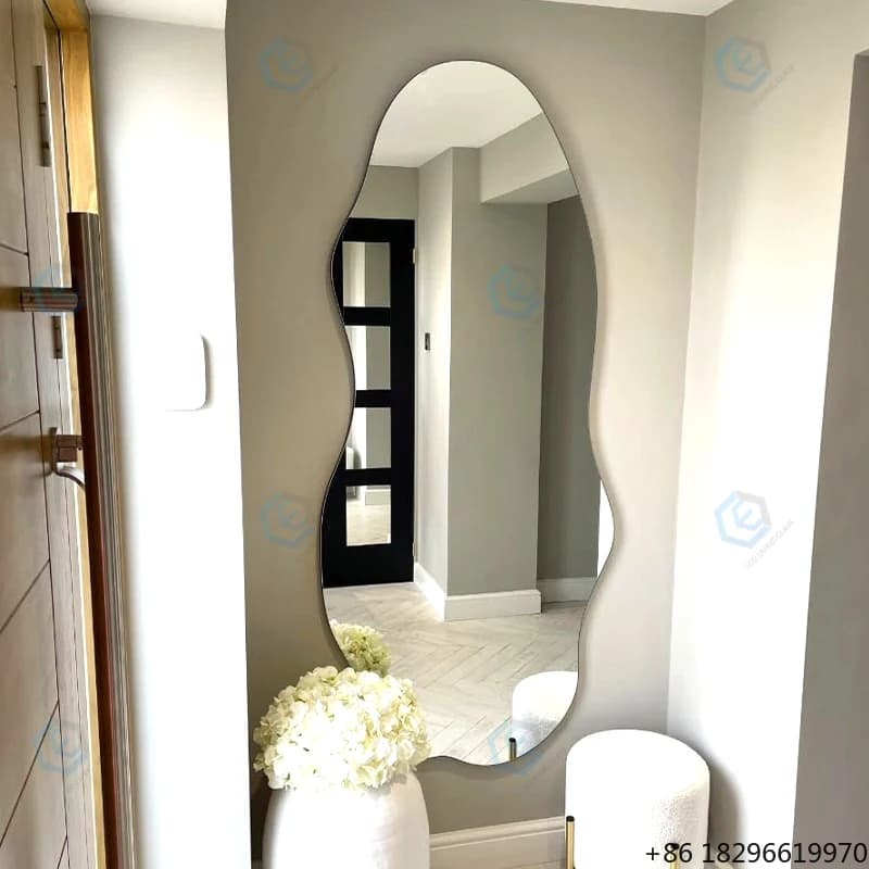 3mm 4mm 5mm 6mm Large Full Length Wall Mirror Irregular Frameless Mirror Unique Design Home Bathroom Wholesale