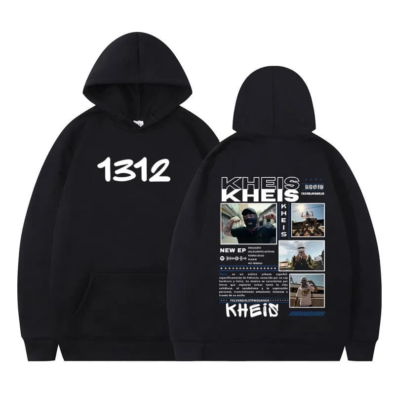 Rapper KHEIS Album Tour Graphics Hoodie Men Women Hip-hop Sweatshirt Casual Loose Autumn Winter Fashion Harajuku Pullover Tops