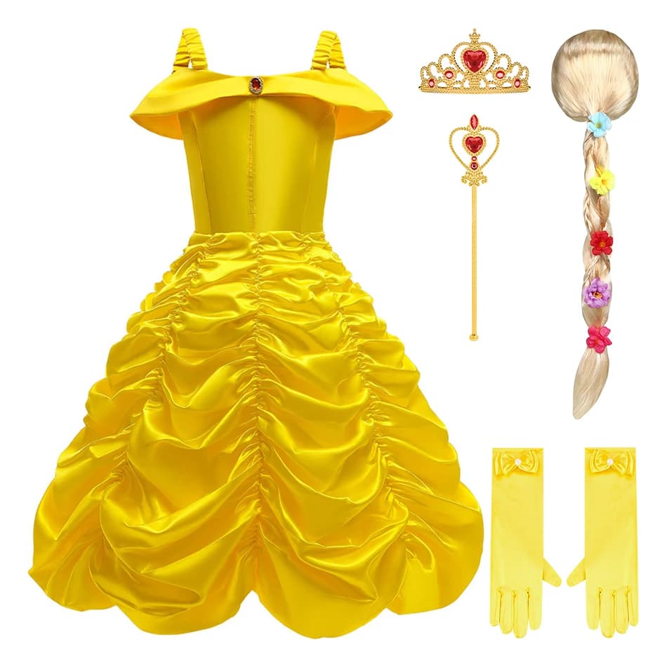 Abiti Estivi 2026 Nuovi Vestiti da Principessa a Campana per Bambina, Costumi Carini per Bambini, Abito per Feste di Compleanno, Carnevale e Natale