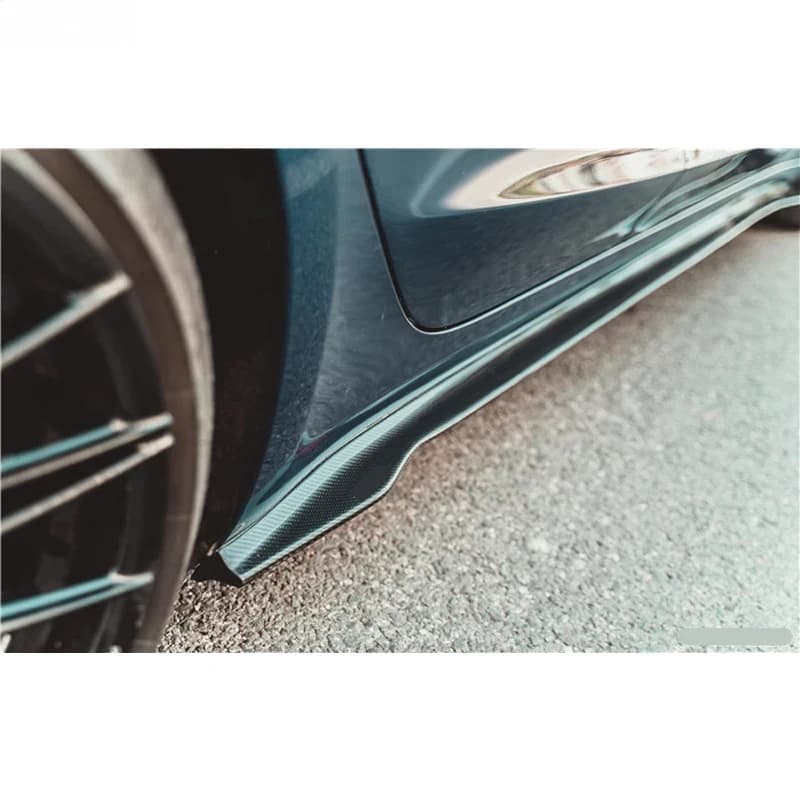 Carbon Fiber C Style Front Bumper Lip Rear Diffuser Side Skirts Car Body Kit