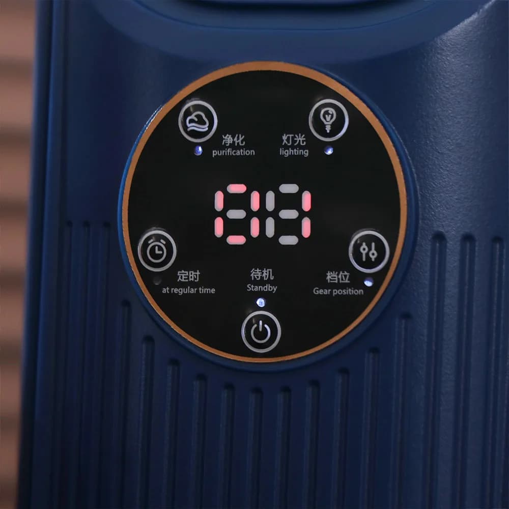 6 Speed Portable Air Cooler Silent Timer Humidifying Function USB Fan Compact Lightweight Adjustable Wind Speeds
