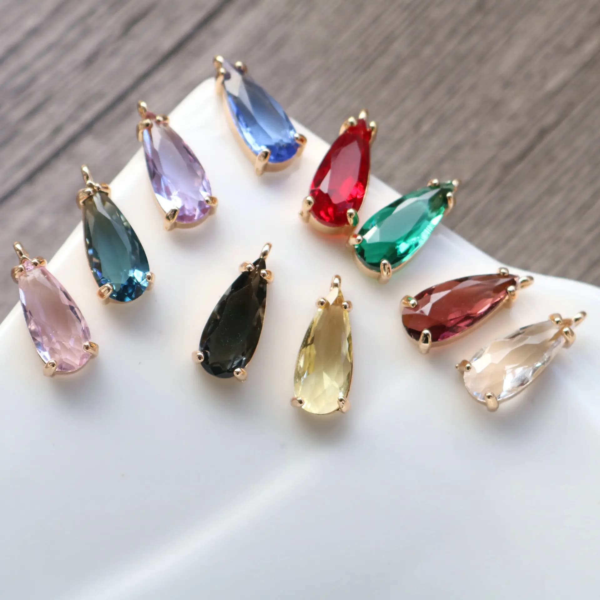 30 pieces/bag jewelry accessories, handmade, diy glass pendant, jump ring, jewelry accessories, diy earrings, jewelry creation