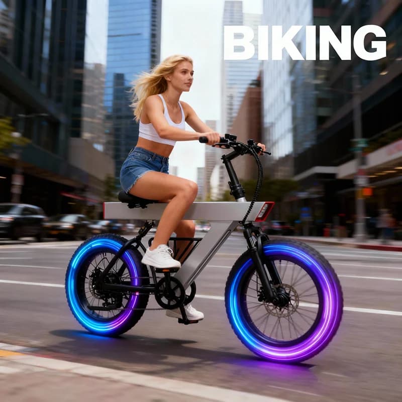 Hot Selling Electric Bike Mountain 20 Inch Fat Wheel E-bike Battery 48V Off Road Bike Tyre Long Range E-bikes Big Tire Bicycle