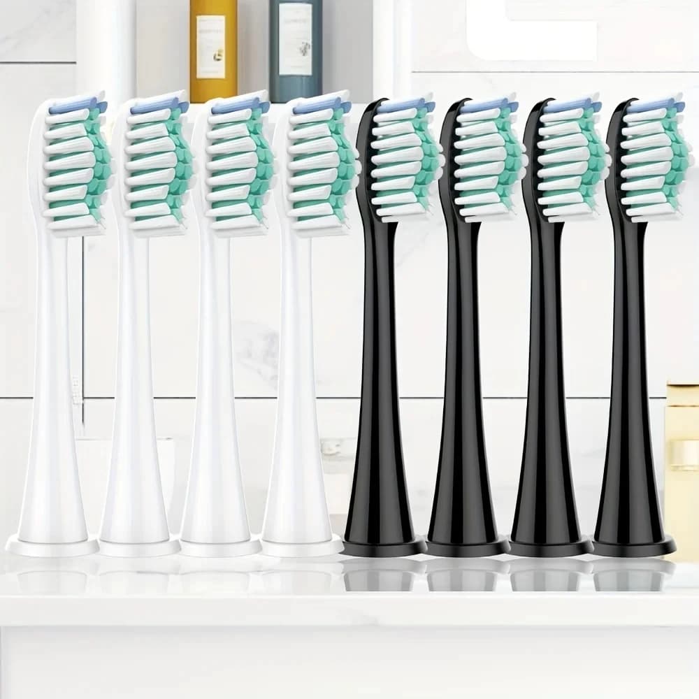 Replacement heads for toothbrush compatible with Philips Sonicare 4100 6500 6100 7500 5300 1100 soft spare head