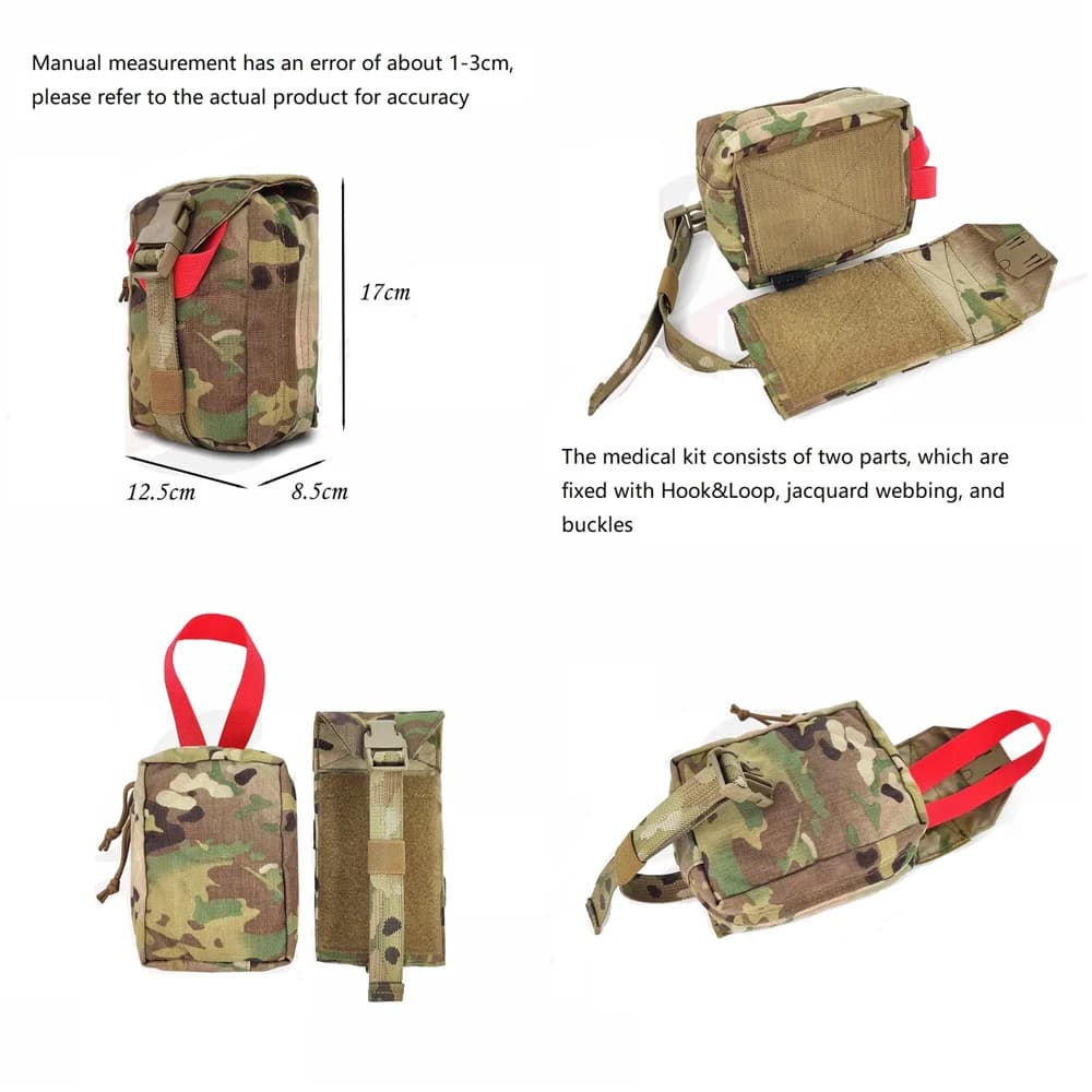 Borsa tattica ATS Molle medica Borsa portatile per kit di pronto soccorso Borsa per articoli vari Borsa vari verticale