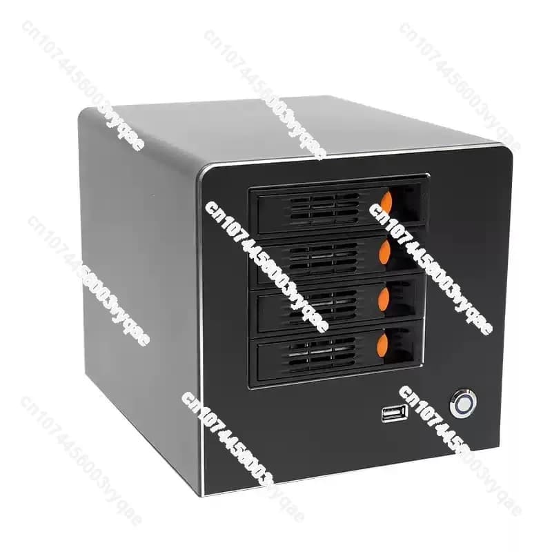 Case NAS a 4 Bay Hot-Swap, Chassis ITX, Cloud Privato, Enclosure per Archiviazione Home Theater
